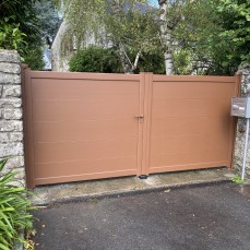 Portail deux vantaux aluminium cover